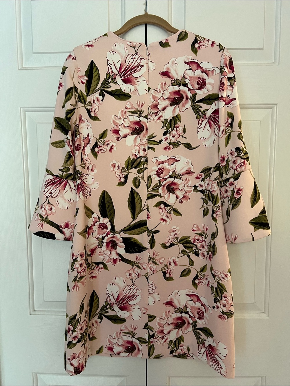 White House Black Market Pink Floral Dress Size 2 - Picture 9 of 11